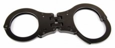Black Hinged Handcuff for Large Wrist