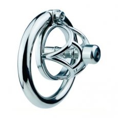 Metal Chastity Cage with Urethra Plug 40 mm Metal Chastity Cage with Urethra Plug