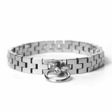 Stainless Steel Watch Band Collar With Gem Lock Collier de bracelet de montre en acier inoxydable avec verrouillage de gemme
